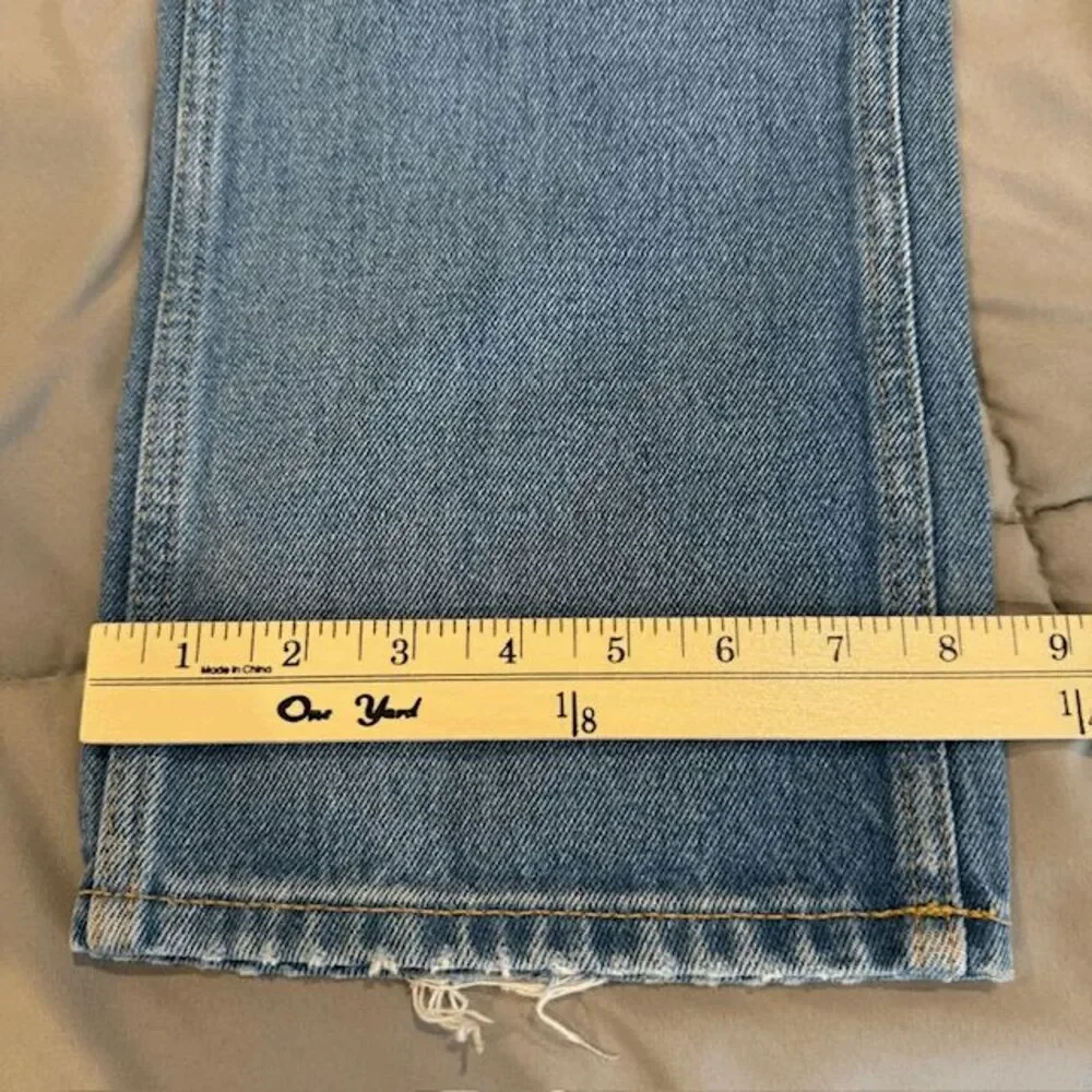 RE/DONE 90s High Rise Loose Fit‎ Jeans Iconic Button Fly High Straight Size 27